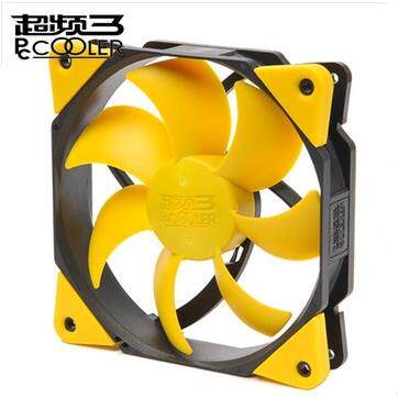 超频三 清风F123 12cm机箱风扇 超静音 减震 12厘米风扇 电源风扇