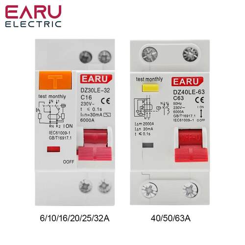 DZ30L PNL DPNL 230V 1P+N剩余电流断路器带过短路漏电保护RCBO