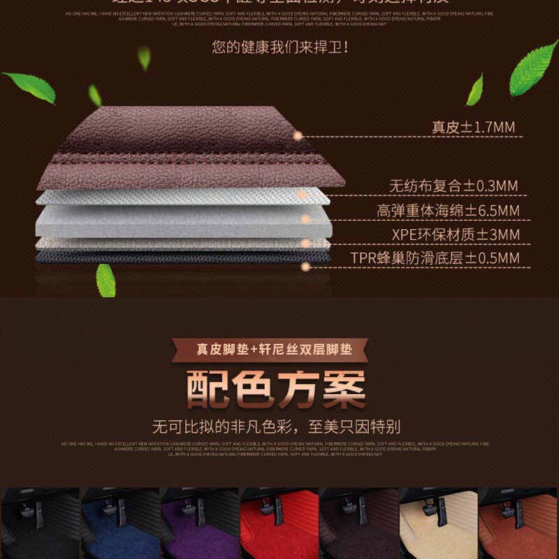 速发中东版兰德酷路泽5700 4600 4000立体全包围专用真皮汽车脚垫