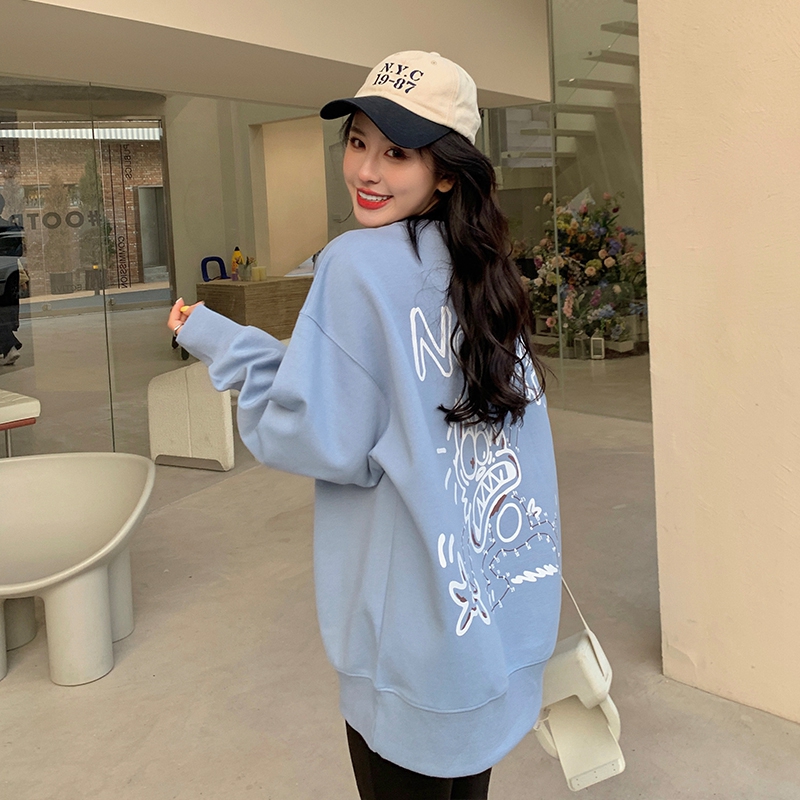 速发o时ersize卫衣设计感小众早春新款2024v爆款年尚洋气上衣潮