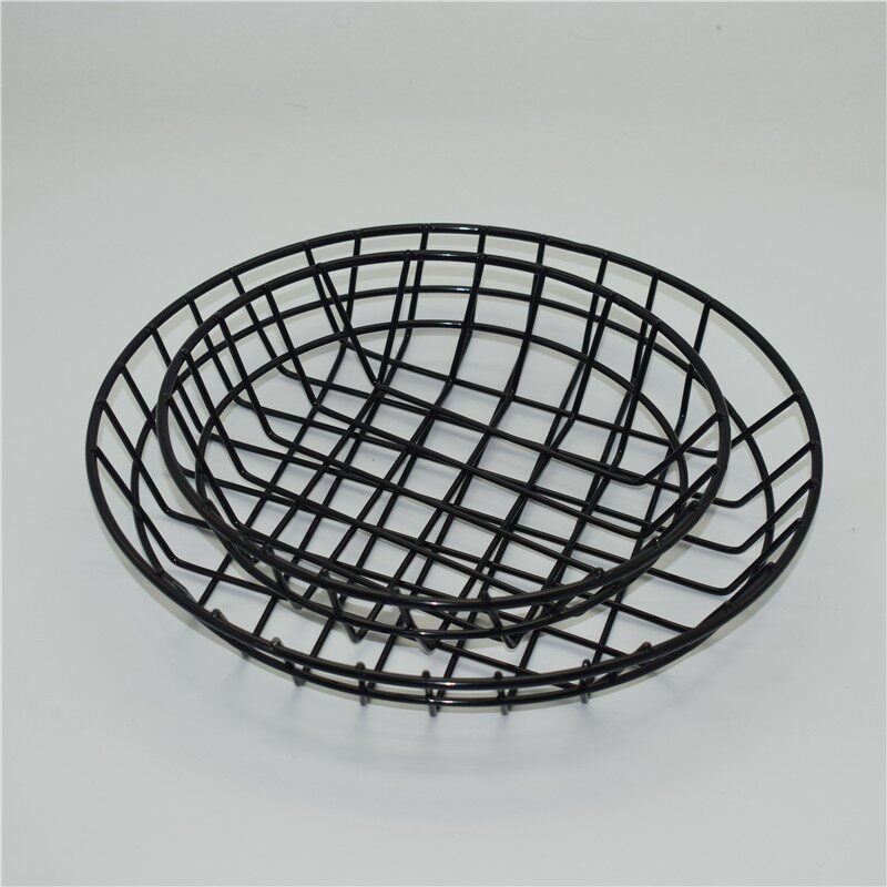 速发美式创意黑色薯条篮小鸡篮 炸吃篮面包篮串烤篮食物容器筐