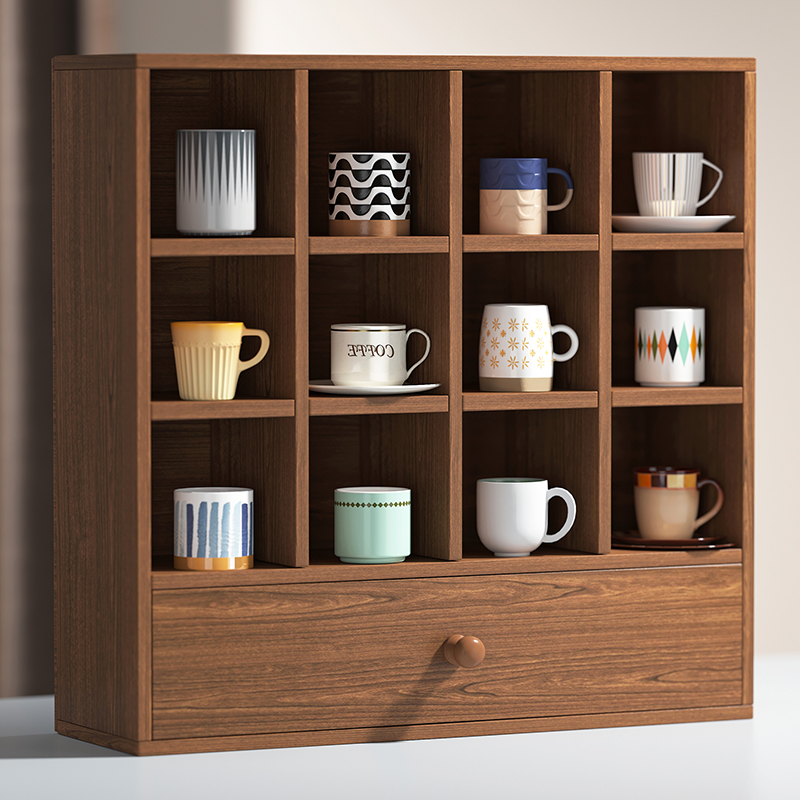 速发杯子纳收置物架杯架子杯子架架子收纳架展示架格子柜餐桌上台