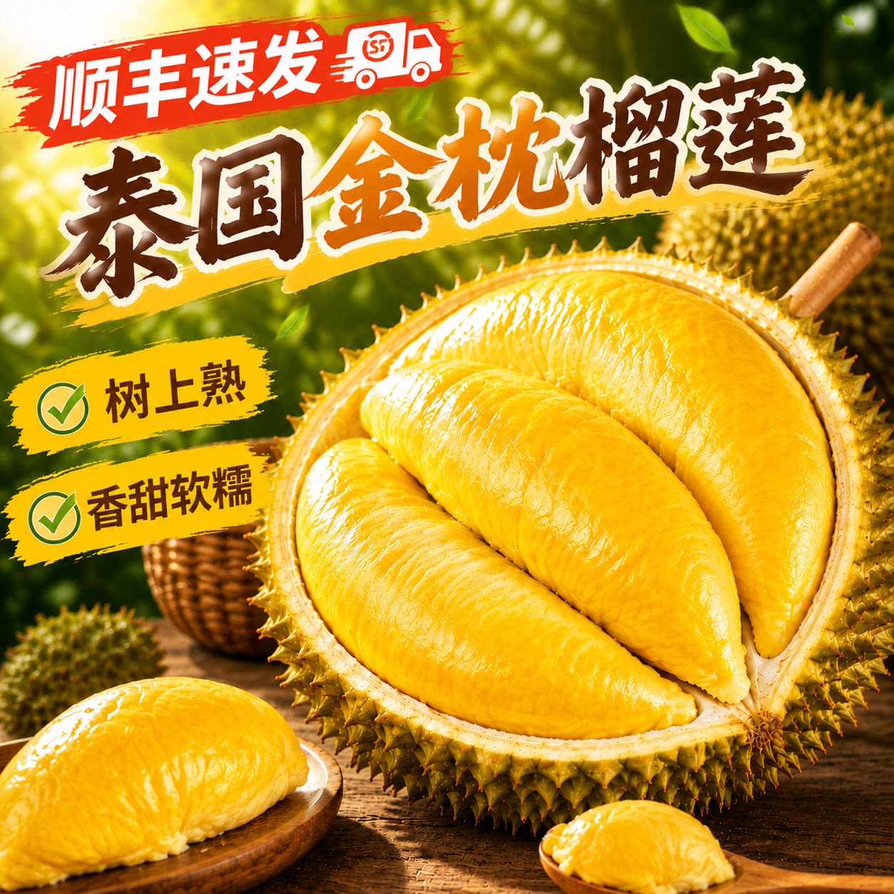 泰国金枕榴莲新鲜水果