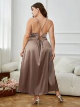 Strapless backless long skirt for women 女士纯色抹胸露背长裙