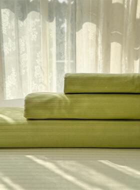 新件款轻奢全棉JCF提花单床单三件纯棉酒套店单双人加大单柔被软