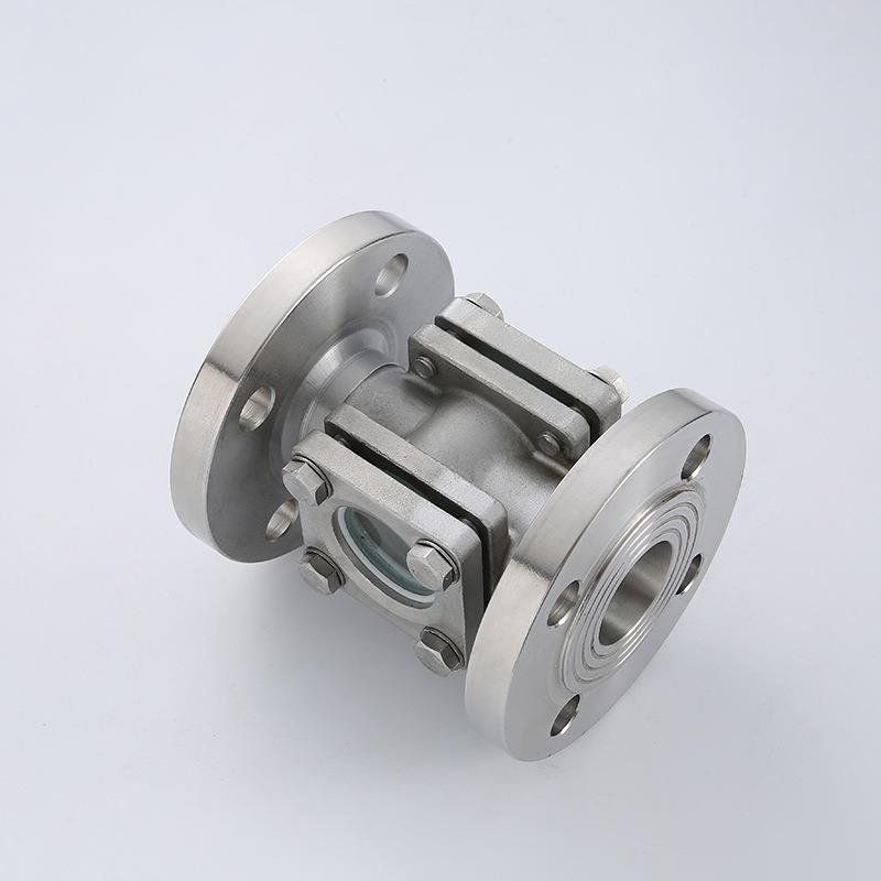 304不锈方通形形法兰视镜方叶轮钢视NSX镜视盅直式玻璃视镜DN50