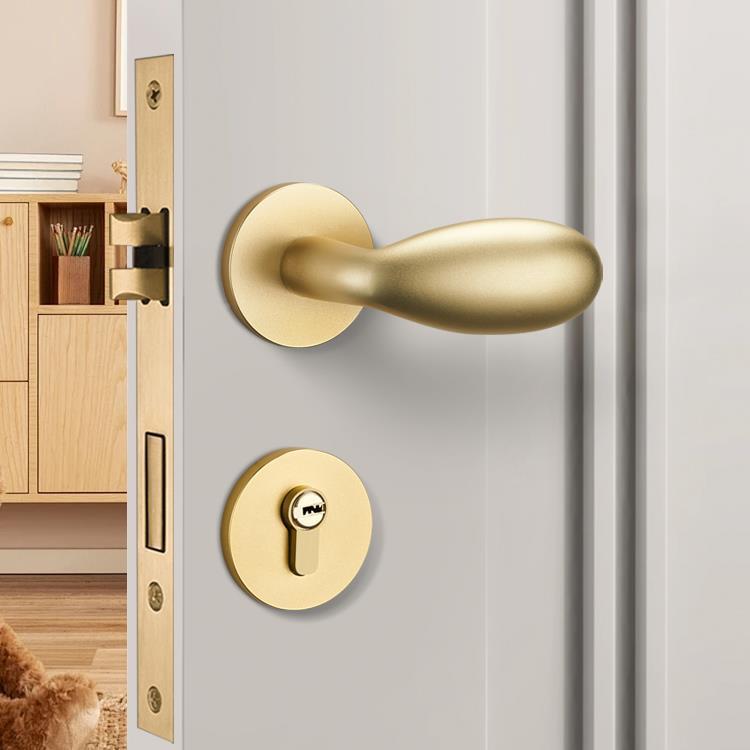 蛋蛋门把手锁F96HT9J8具门锁室内卧室幼吸儿童园儿磁锁静音鹅蛋木