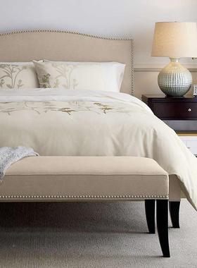 式轻奢高布艺床美床式端公主双法人床别DGA墅婚床