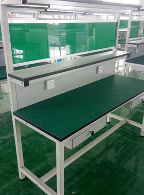 带作配灯防静电手工台车间包装检验工作桌打包装桌机EYX维修桌