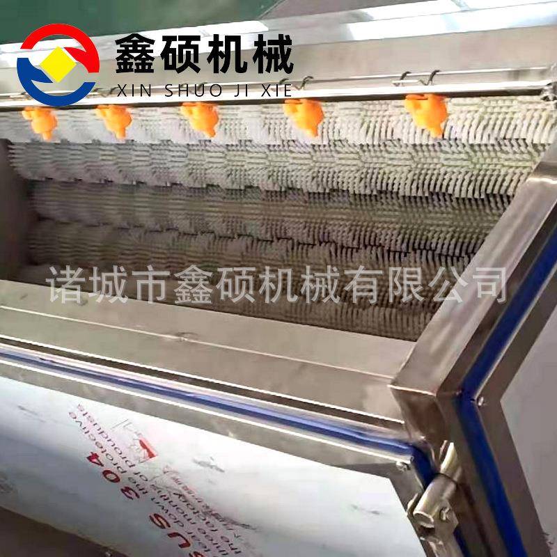 海子生蚝去泥毛刷蛎清洗机脐橙平清KCM行毛辊洗机牡蛎清洗设备