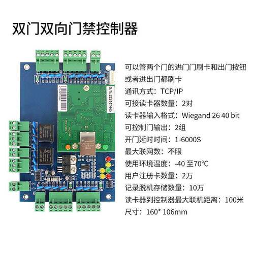 单门L1L0L204单双系4门禁控制器TCL040P/IP网络控制板门禁统