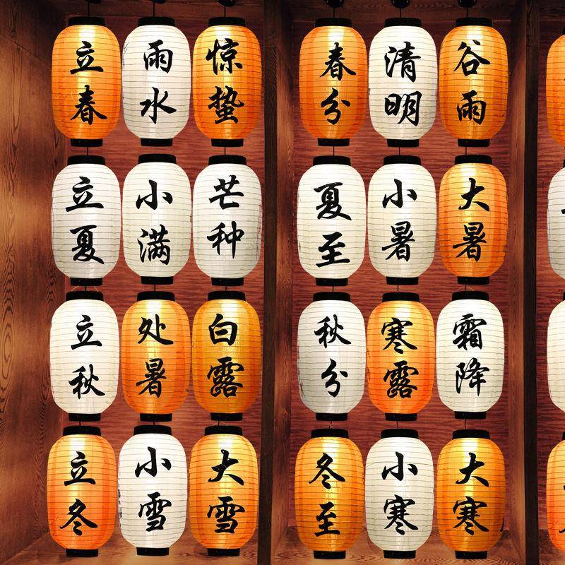 CD640275户外防水4节气灯笼中式2古风市集民国连串宿装饰潮发光国