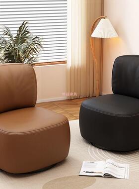 阳台沙发懒简22067约休闲转椅可人旋布艺梳妆凳复古轻奢网化妆凳