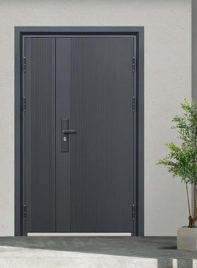 防盗带门入户门气窗通风室外门农大村庭院别墅门子门双母开95686