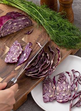 相思木11195切水菜板实木进粘板长家用切果砧板厨房案板方口形立