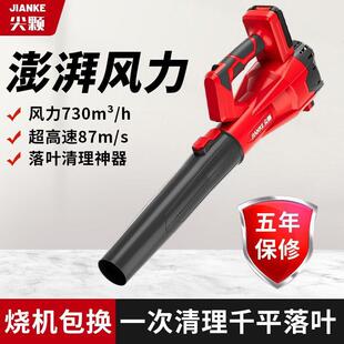 充NXU式吹风机48V大功率电吹落叶灰电尘风鼓动机无线锂电吹雪垒德