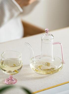 思陶新斋玻璃茶执壶中手式高硼20250408硅耐高温绿茶茶壶家用花茶