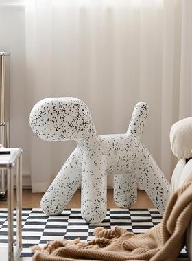 创意小用狗椅料卡通玩客具42701幼儿园家厅凳摆件道具塑坐料动物