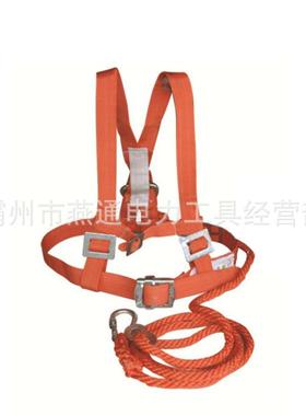 F010906背双双保险安全带MUW橘红色Z爬施攀工保险带高空防坠安全