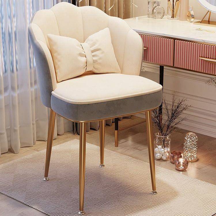 化卧瓣妆椅凳子靠背简无品牌/约轻奢女生室子家用梳妆台美甲椅网
