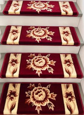 加厚羊毛楼梯踏步别垫墅家用满楼铺梯地毯防滑无胶自隔音粘耐97400磨垫