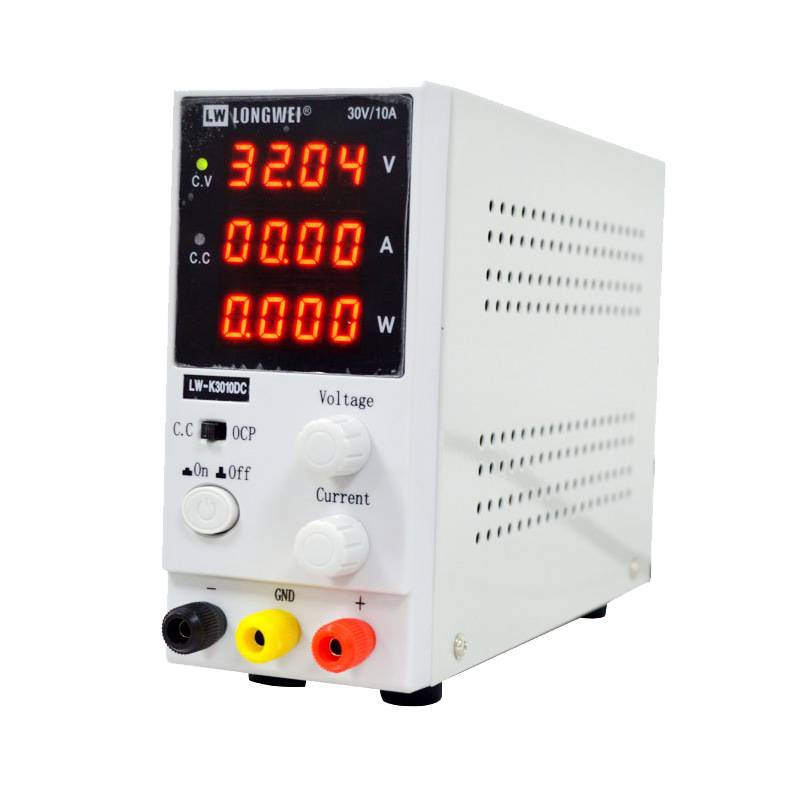 龙威直流稳压电源 30V10A迷你可调开关电源电镀老化高精四位电源