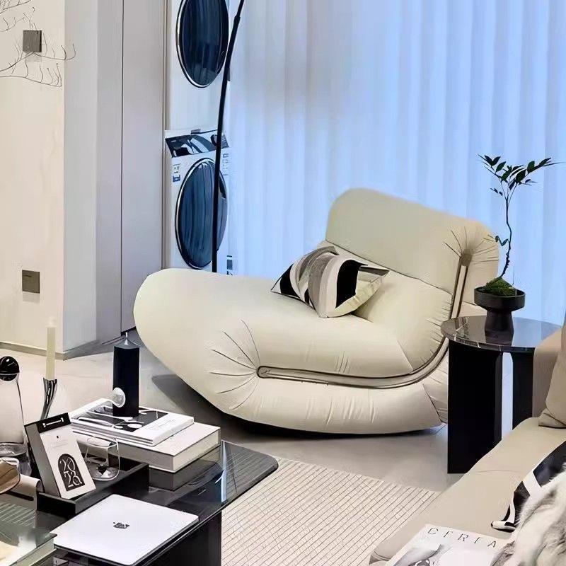 发KJZ摇椅摇躺椅家懒人沙舒用适可躺客厅奶油风秋冬季轻奢单人沙