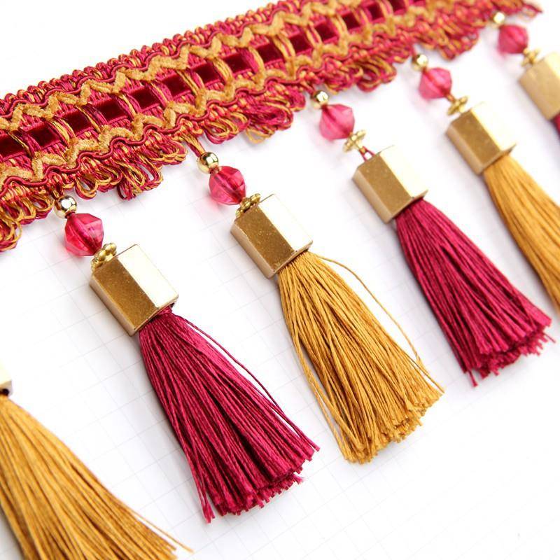 窗帘发花边水饰晶子窗帘配件辅料货车装沙辅DEF料纱窗加重双珠色