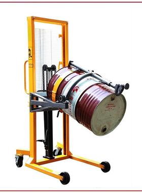 Schm装e施id盾抱箍式倾371倒铁桶车抱夹分式升高料车DA450油桶翻