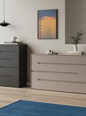 布莎EKK妮实木斗柜客隔奶油风三斗五斗六斗柜卧厅室断储物收纳抽