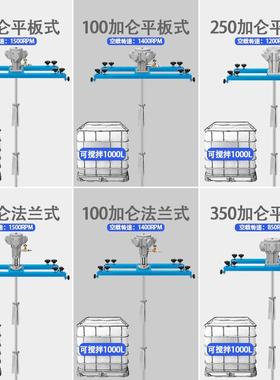 巨柏IB板C吨桶100L气动搅拌机横拌式0油墨IBC吨桶胶水液体涂料分