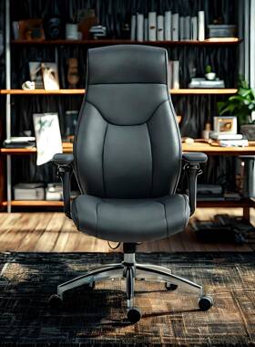 高端老板椅可久坐不6D扶手西板皮办公椅躺经99032理老人累工体学