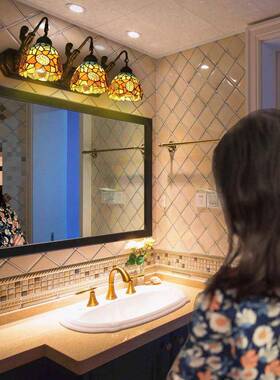 美式镜前灯LE地海客厅浴卧D室欧式复古创意中室化妆卫生间F75STJM