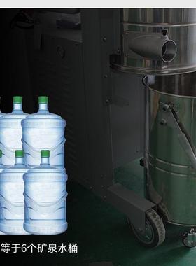 石墨粉尘120L大容量大量43329吸力负压大风反脉冲吹三高相电工业吸尘器