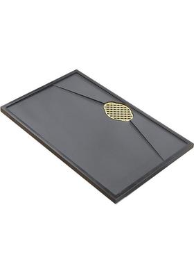 天然乌金石盘茶台茶茶桌配件嵌入家用式整内块石材盖板茶96301台