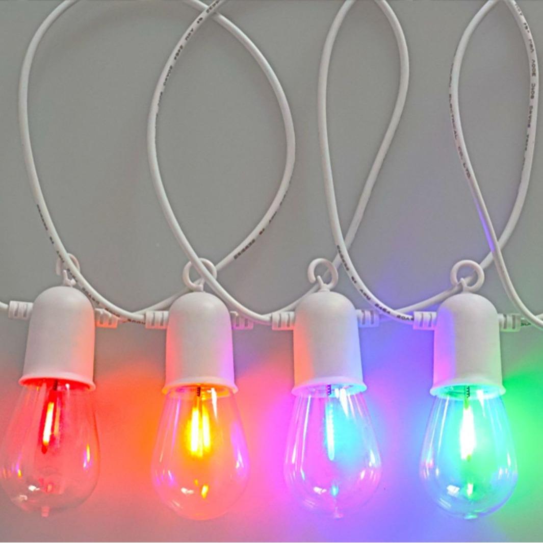 新爆品款S14流BFP串星雨球泡灯e节日庭院户外露营装饰ld灯串