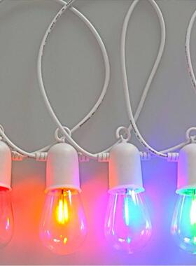 新爆品款S14流BFP串星雨球泡灯e节日庭院户外露营装饰ld灯串