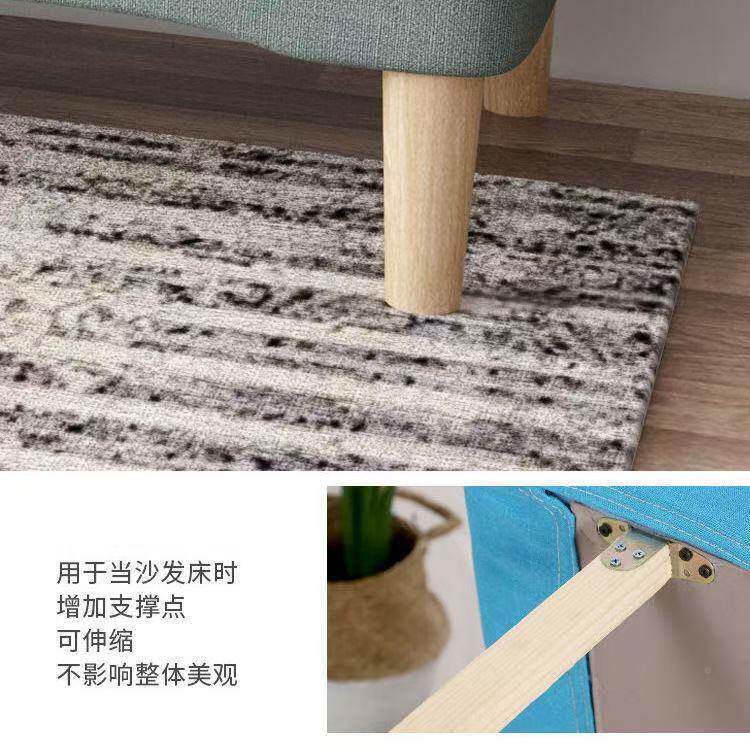 小红户型布艺沙发无品牌/房简易店面公寓出租发客厅可折叠单双三