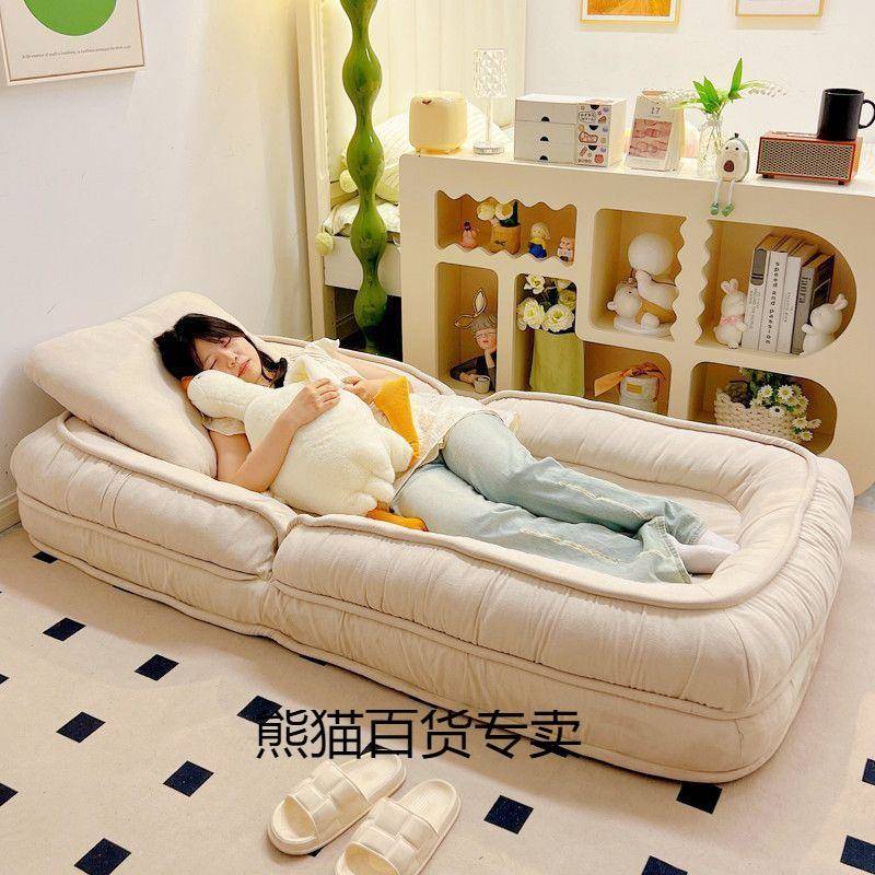 窝人类狗懒可沙发睡人可躺网JFH红榻榻米折叠阳台卧室小沙发单人