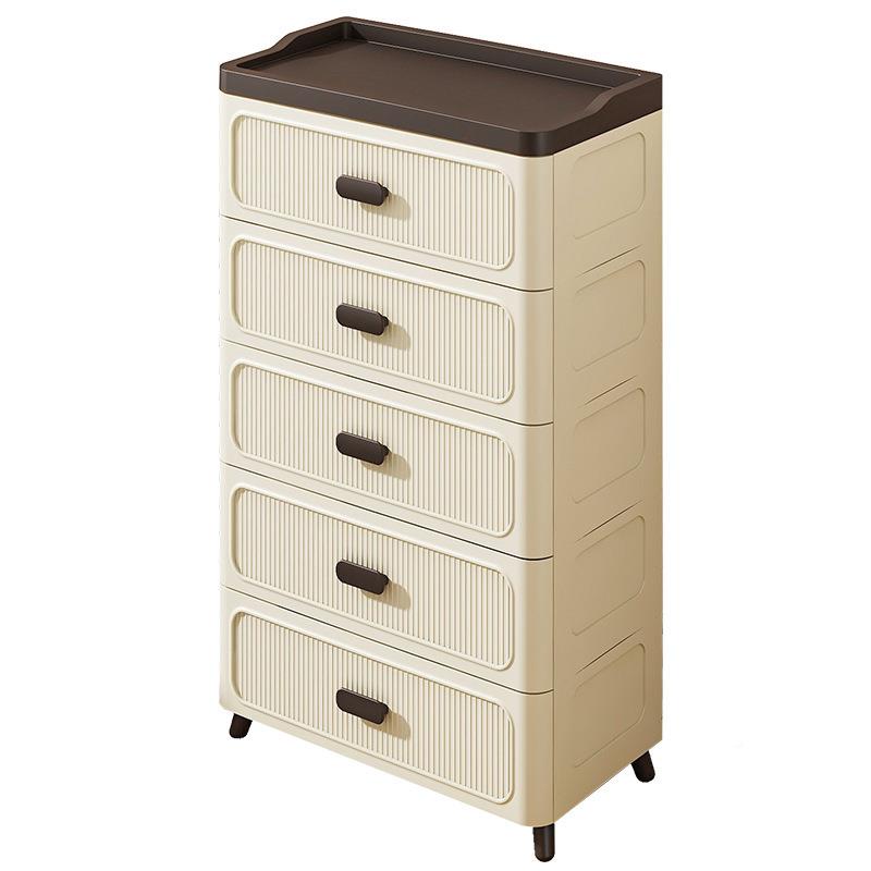 柜收纳抽juan3659头屉式塑料家用储物柜卧室多层五斗柜客厅落床置