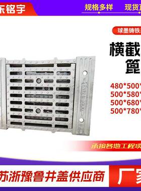 球墨铸铁横截沟4篦子承0*500*190隧道盖板插式PYH8一体横截沟盖板