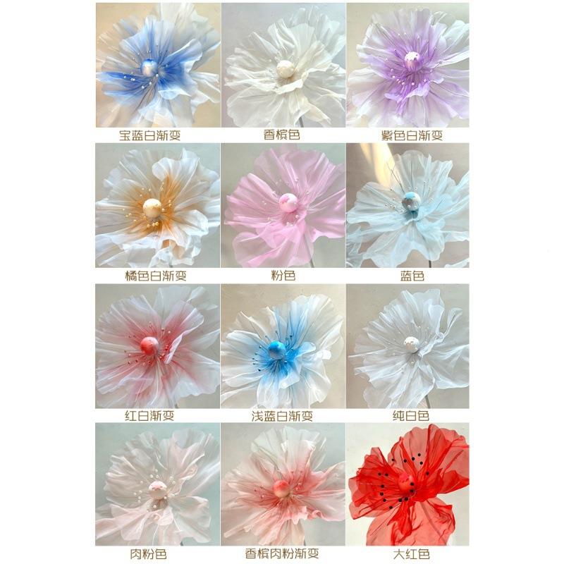 新款婚背庆道具舞台景花艺仿花路59248899婚礼布置橱真窗美陈装饰