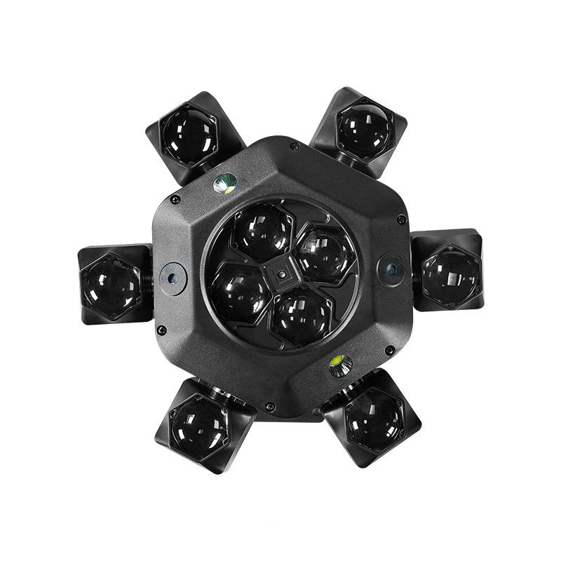 合六臂蜂眼四一小七刚摇头光束灯迪斯科效果灯彩旋转灯舞台灯ZKST