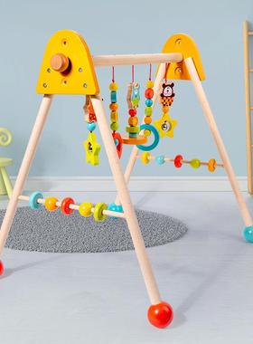 摆件新生儿架抓身器训练健锻玩具炼学步木OKL制婴手儿健身架吊环