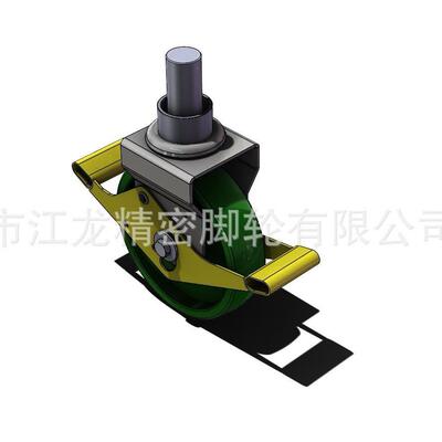 欧款式鹰架洲轮垂刹直脚手架脚轮工业静音脚轮轮手推车万FNO向车