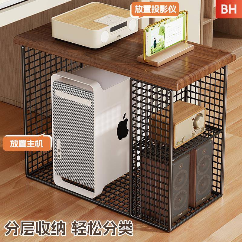 架台式电脑主托架打印机室一体置物办公多功能多层落地机GAO机箱