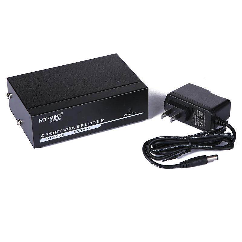 维矩VGA31进2出JPP分配器电脑视频分同频高清共享MT-步502