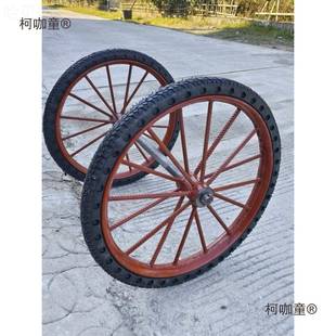 26手TVI车新款 正人车型加推固板车充气轮胎车力轮耐磨斗车环卫麦