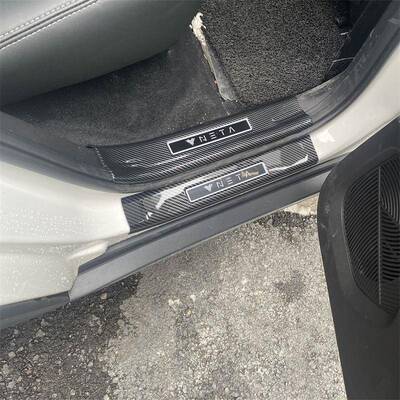 哪U哪踏吒S哪吒V改装专碳纤迎宾板HUC用门槛踏吒板后护板内门槛条