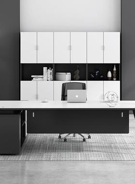 办公老板桌简约LB-04151家现代总裁桌办具桌公大班台时尚主管经理